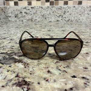 Maui Jim Rare Tortoise Shell Brown Aviator Sunglasses MJ-193-10
